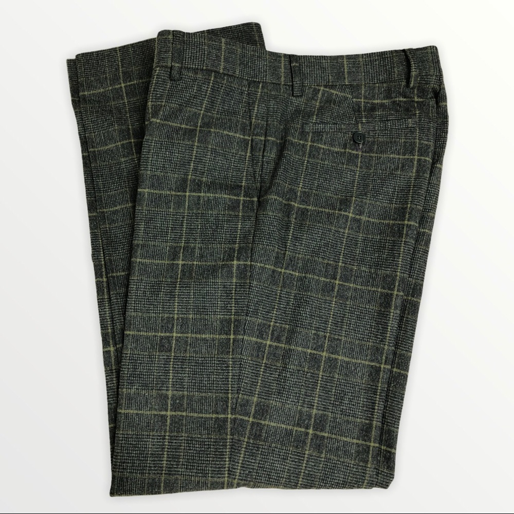 Ted Baker London Plaid Wool Pants Size 30/…